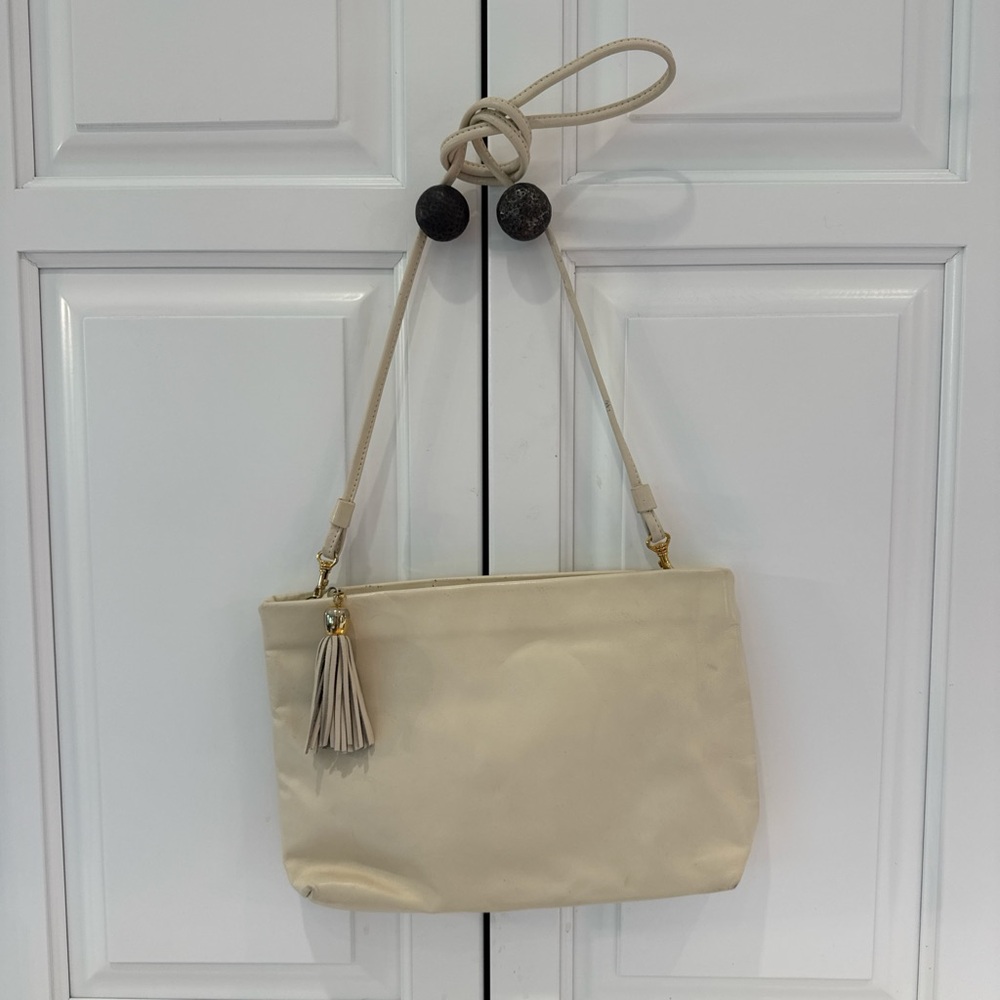 Bechamel Cream leather crossbody bag